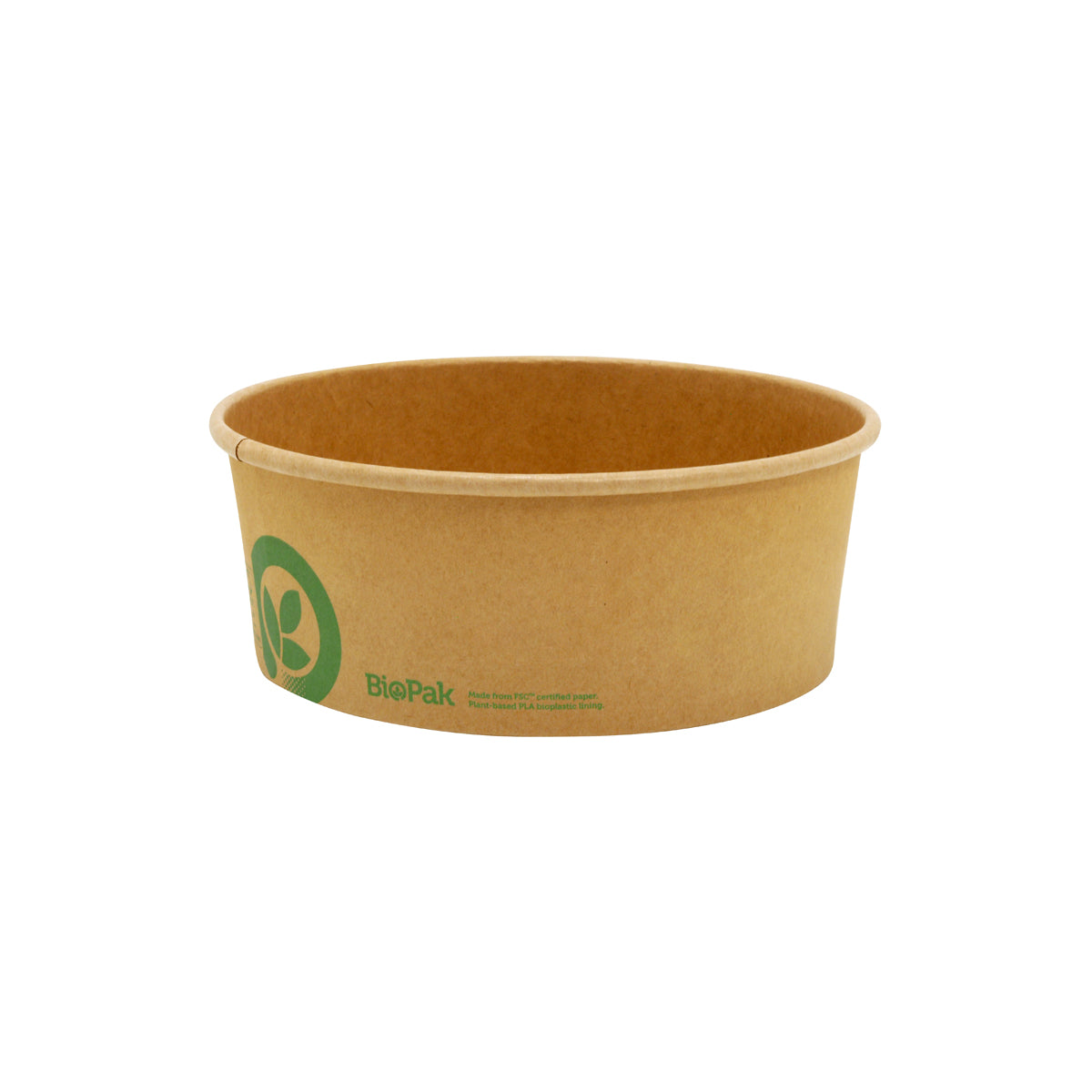 BP.BB-BL-EXTRA BioPak FSC™ Paper Wide BioBowl Kraft 183x68mm / 1300ml Globe Importers Adelaide Hospitality Supplies