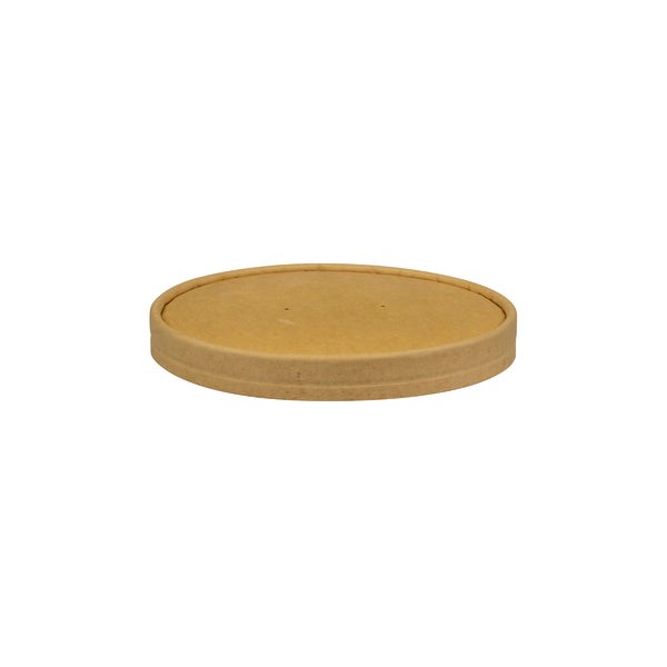 BP.BB-BLL-148-PAPER BioPak FSC Paper Wide BioBowl Lid Kraft 148mm Globe Importers Adelaide Hospitality Supplies