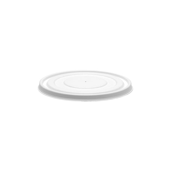 BP.BB-BLL-148-PULP-W BioPak BioCane BioBowl Lid Plant Fibre 155mm Globe Importers Adelaide Hospitality Supplies
