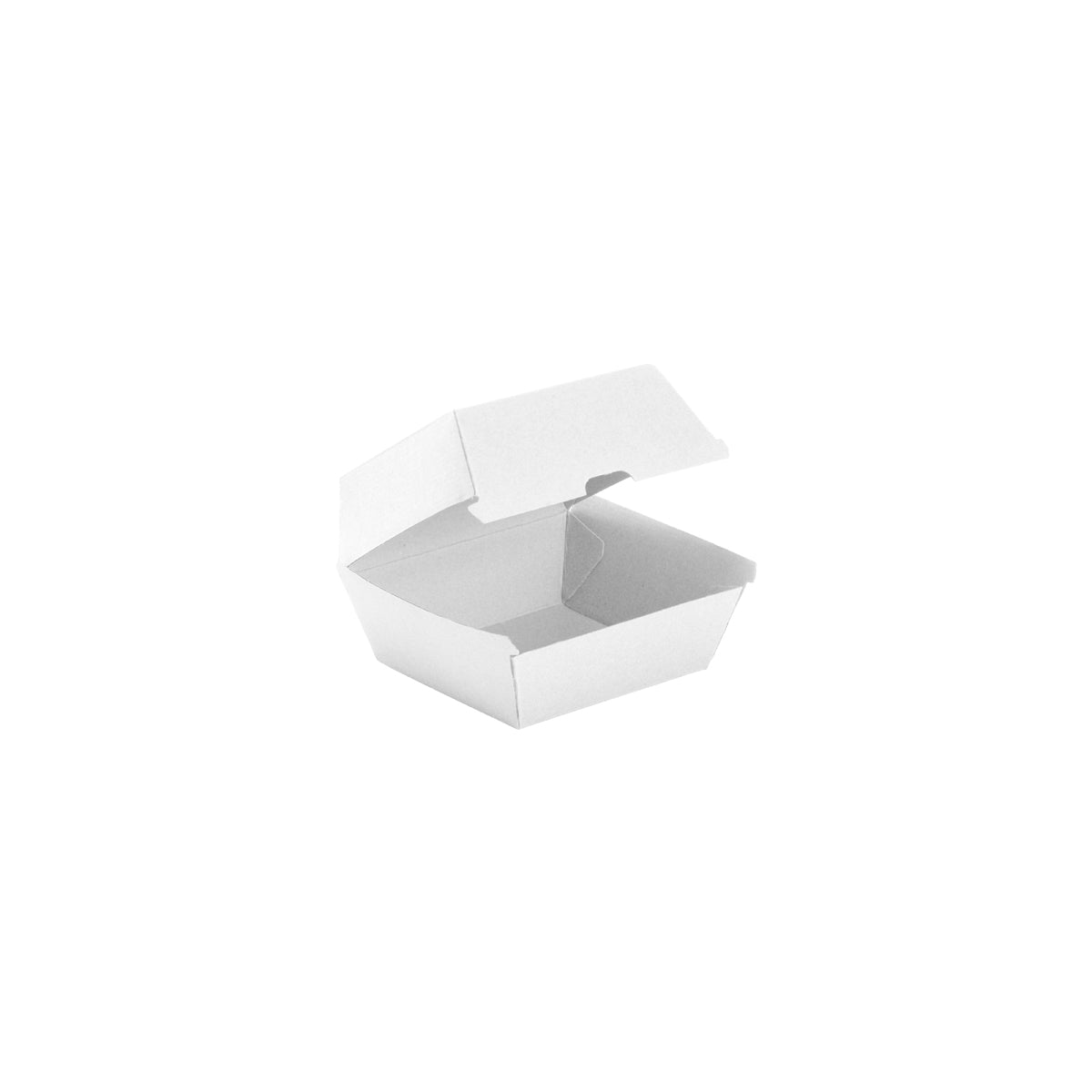 BP.BB-BURGER-BOX-LARGE-W BioPak FSC BioBoard Burger Box Large White 120x120x100mm Globe Importers Adelaide Hospitality Supplies