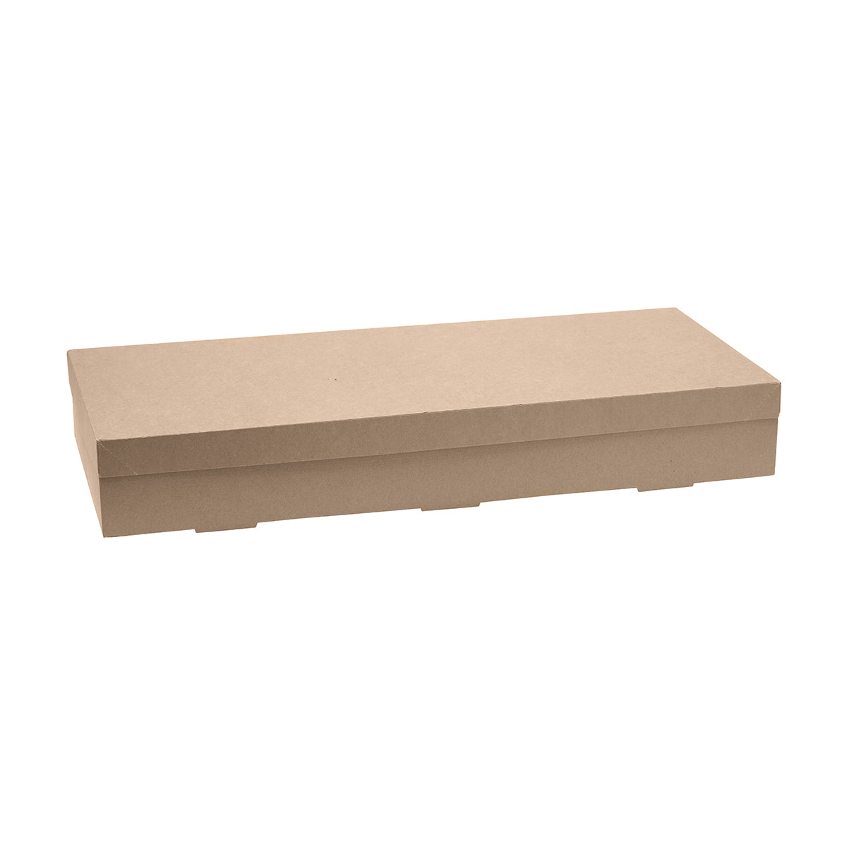 BP.BB-CB-L BioPak FSC BioBoard Catering Tray Large Base Kraft 558x252x80mm Globe Importers Adelaide Hospitality Supplies