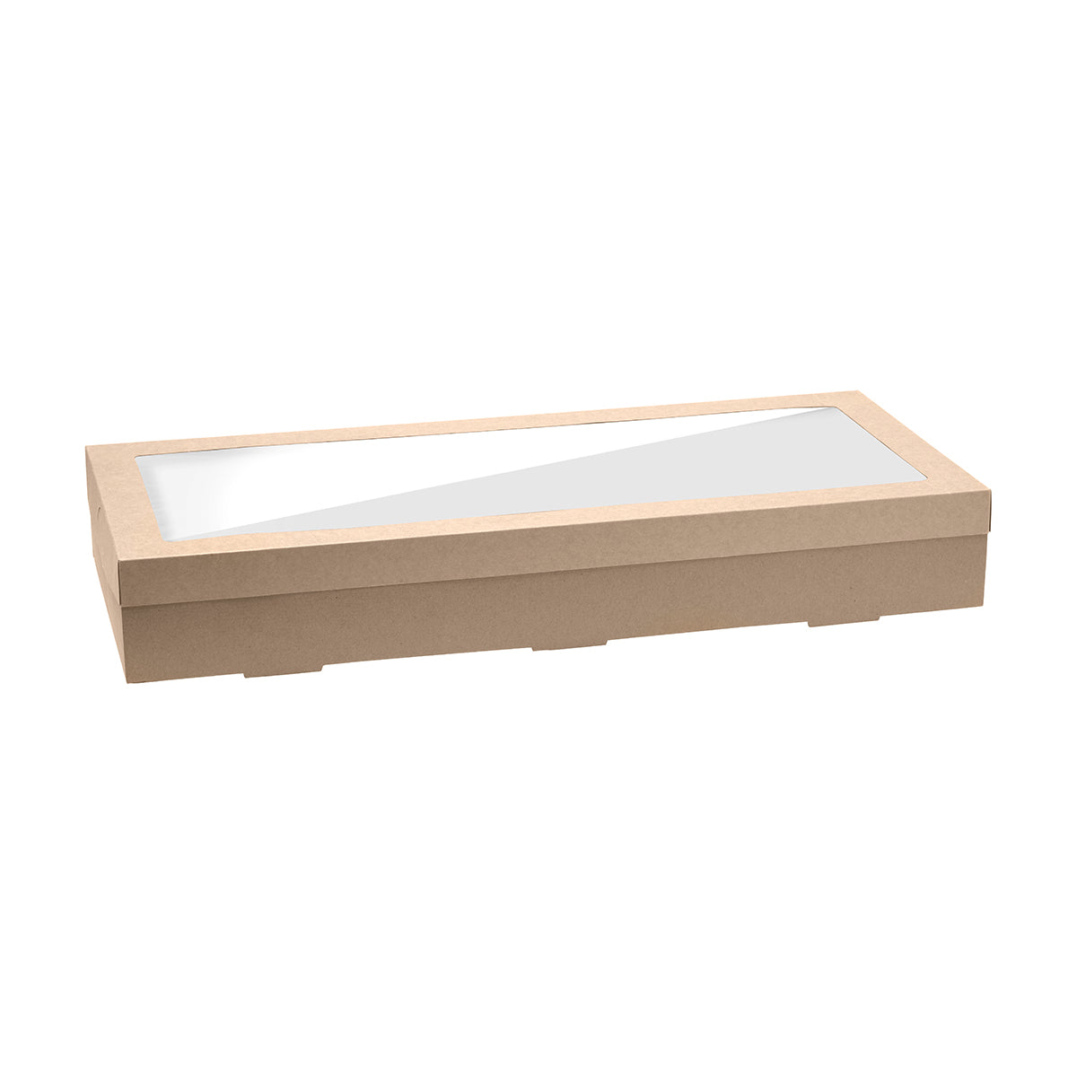 BP.BB-CB-L BioPak FSC BioBoard Catering Tray Large Base Kraft 558x252x80mm Globe Importers Adelaide Hospitality Supplies