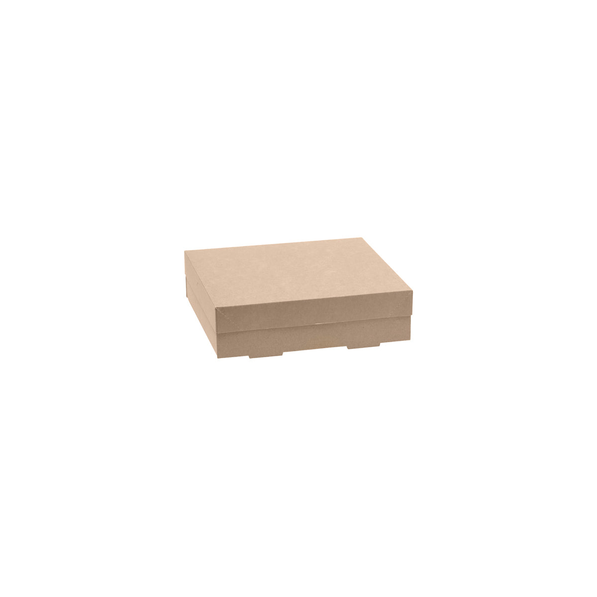 BP.BB-CBWL-S BioPak FSC BioBoard & Clear PLA Catering Tray Window Lid Small Kraft 229x228x30mm Globe Importers Adelaide Hospitality Supplies
