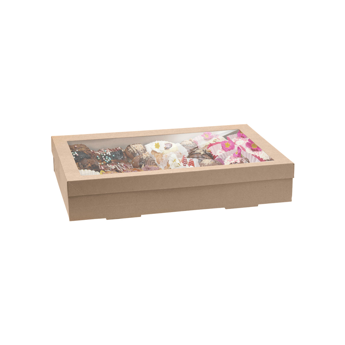 BP.BB-CB-XL BioPak FSC BioBoard Catering Tray Extra Large Base Kraft 450x310x80mm Globe Importers Adelaide Hospitality Supplies