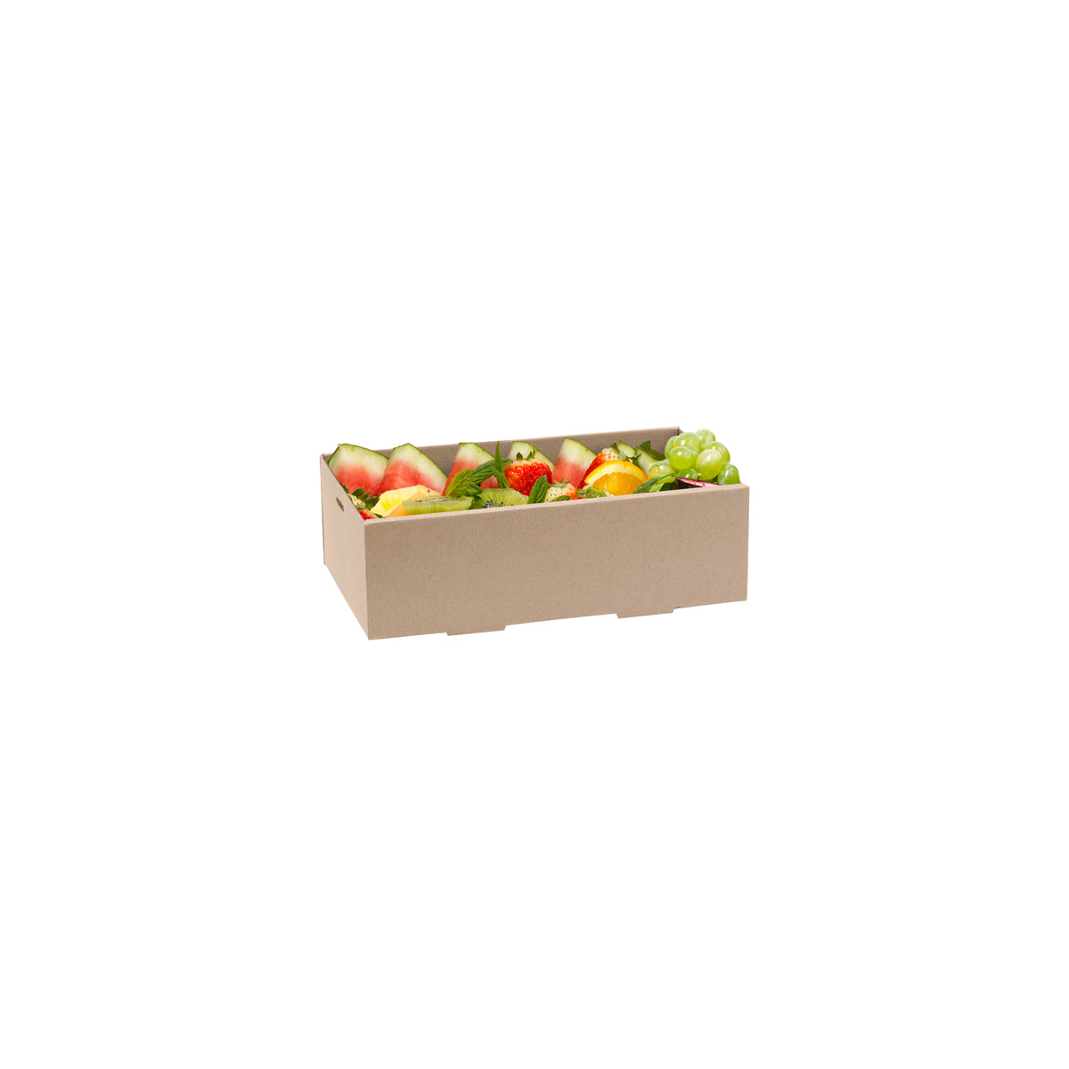 BP.BB-CB-XS BioPak FSC BioBoard Catering Tray Extra Small Base Kraft 258x150x80mm Globe Importers Adelaide Hospitality Supplies