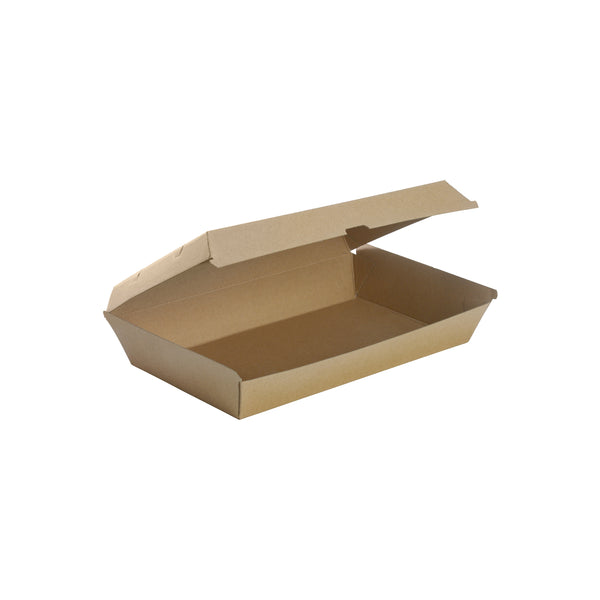 BP.BB-FAMILY BOX BioPak FSC BioBoard Family Box Kraft 290x170x85mm Globe Importers Adelaide Hospitality Supplies