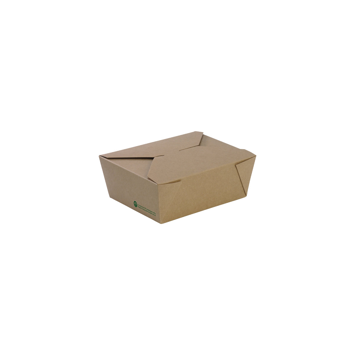 BP.BB-LBM-8 BioPak FSC™ BioBoard Lunch Box Medium Printed Kraft Look 152x120x64mm Globe Importers Adelaide Hospitality Supplies