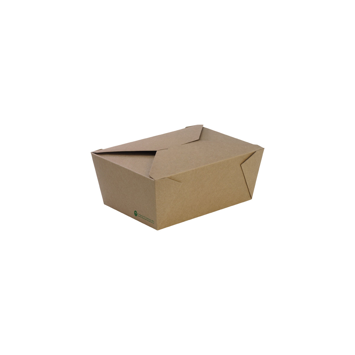 BP.BB-LBXL-4 BioPak FSC™ BioBoard Lunch Box Extra Large Printed Kraft Look 197x140x90mm Globe Importers Adelaide Hospitality Supplies
