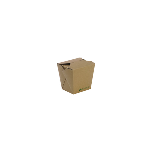 BP.BB-NB-26 BioPak FSC™ BioBoard Noodle Box Printed Kraft Look 80x68x100mm / 780ml / 26oz Globe Importers Adelaide Hospitality Supplies