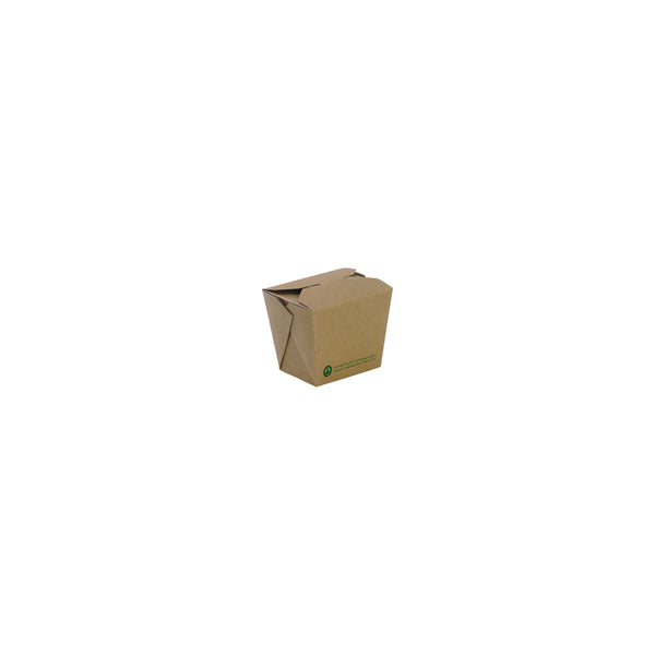 BP.BB-NB-8 BioPak FSC™ BioBoard Noodle Box Printed Kraft Look 60x45x65mm / 240ml / 8oz Globe Importers Adelaide Hospitality Supplies