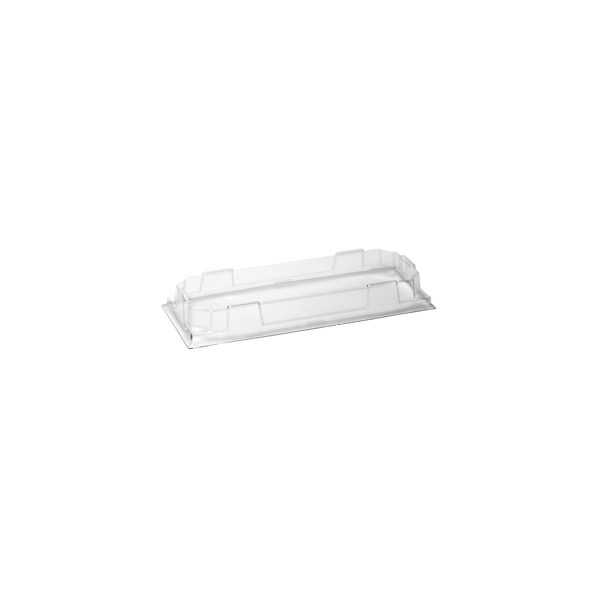 BP.BB-STL-LONG-PLA BioPak Clear PLA Sushi Tray Lid Long 223x98x26mm Globe Importers Adelaide Hospitality Supplies