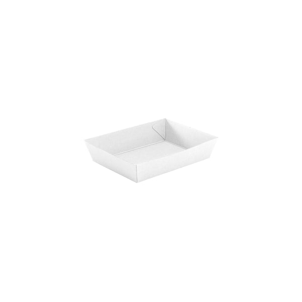 BP.BB-TRAY3-W BioPak FSC™ BioBoard Tray No.3 White 180x134x45mm Globe Importers Adelaide Hospitality Supplies