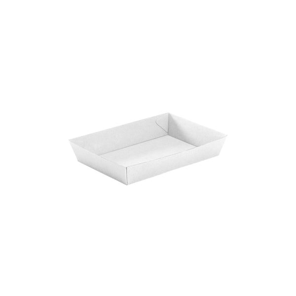 BP.BB-TRAY4-W BioPak FSC BioBoard Tray No.4 White 228x152x45mm Globe Importers Adelaide Hospitality Supplies
