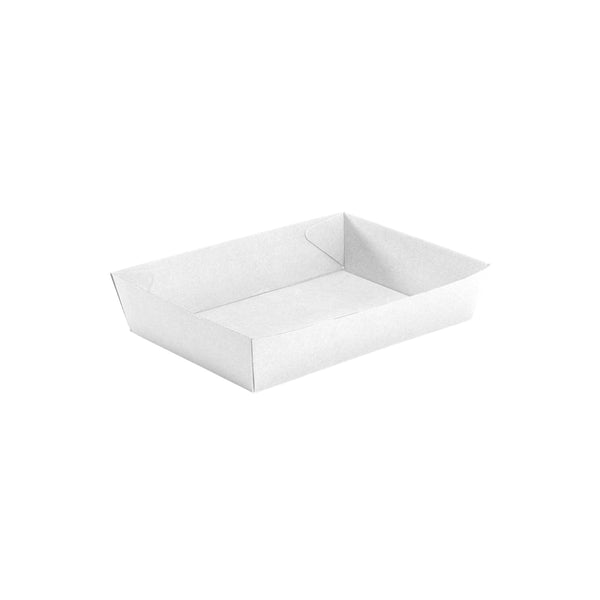 BP.BB-TRAY5-W BioPak FSC BioBoard Tray No.5 White 255x179x58mm Globe Importers Adelaide Hospitality Supplies