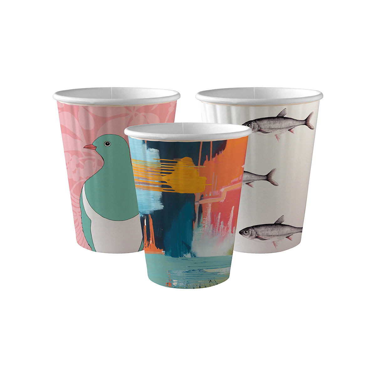 BP.BC-12DW-ART BioPak Double Wall Art Series BioCup (90mm) 390ml / 12oz Globe Importers Adelaide Hospitality Supplies