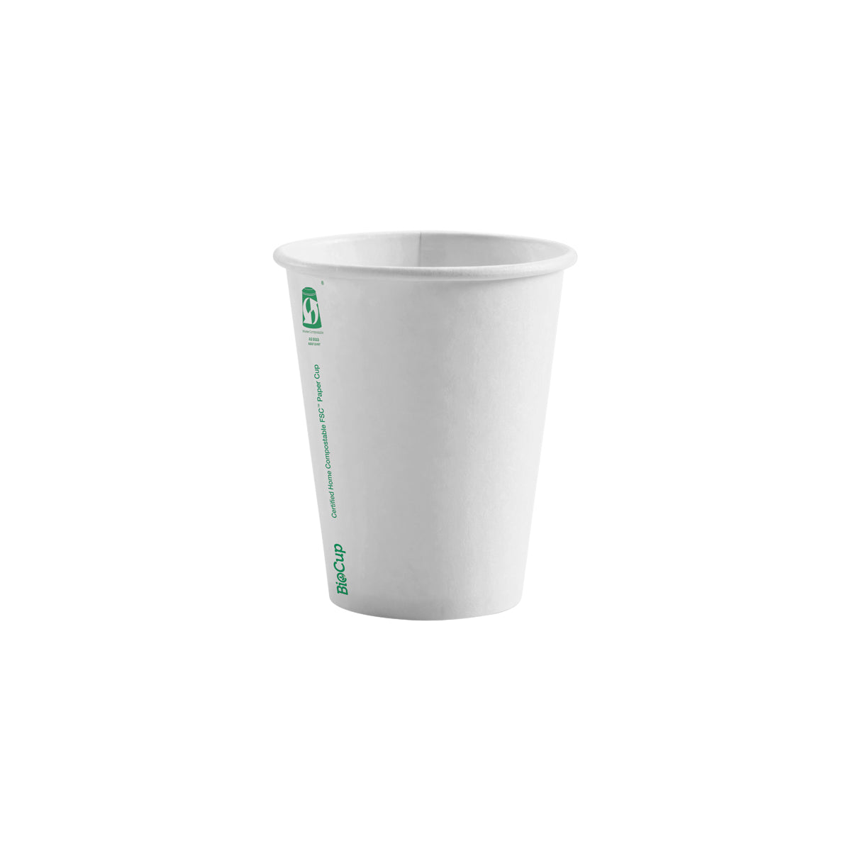 BP.BC-12W-SA BioPak Single Wall White BioCup (90mm) 390ml / 12oz Globe Importers Adelaide Hospitality Supplies