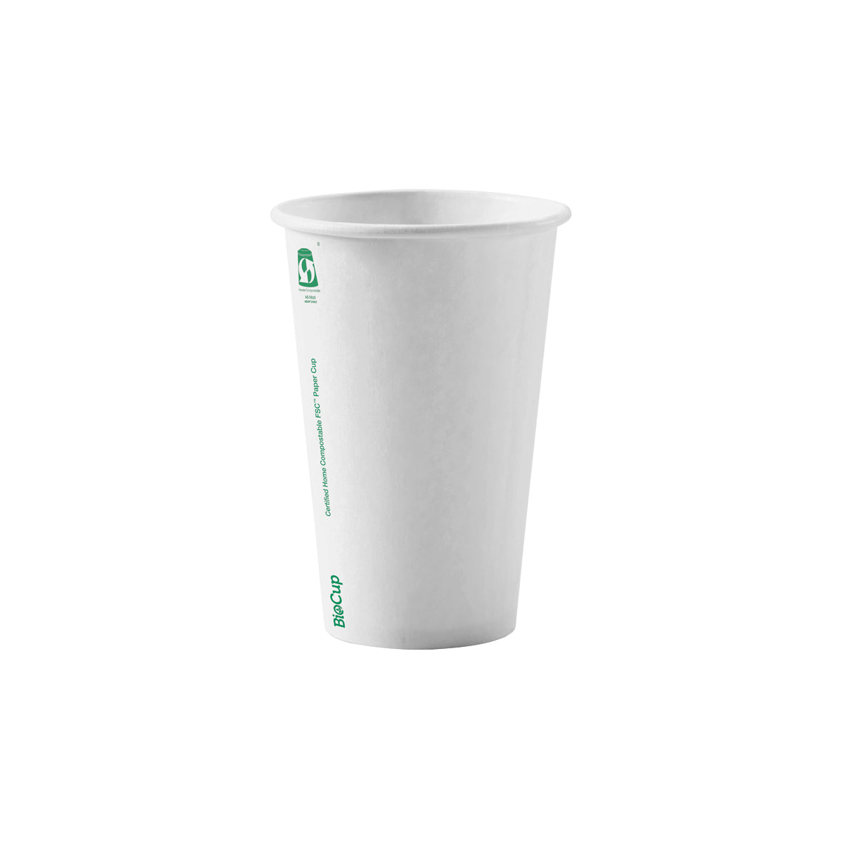 BP.BC-12(80)W-SA BioPak Single Wall White BioCup (80mm) 350ml / 12oz Globe Importers Adelaide Hospitality Supplies