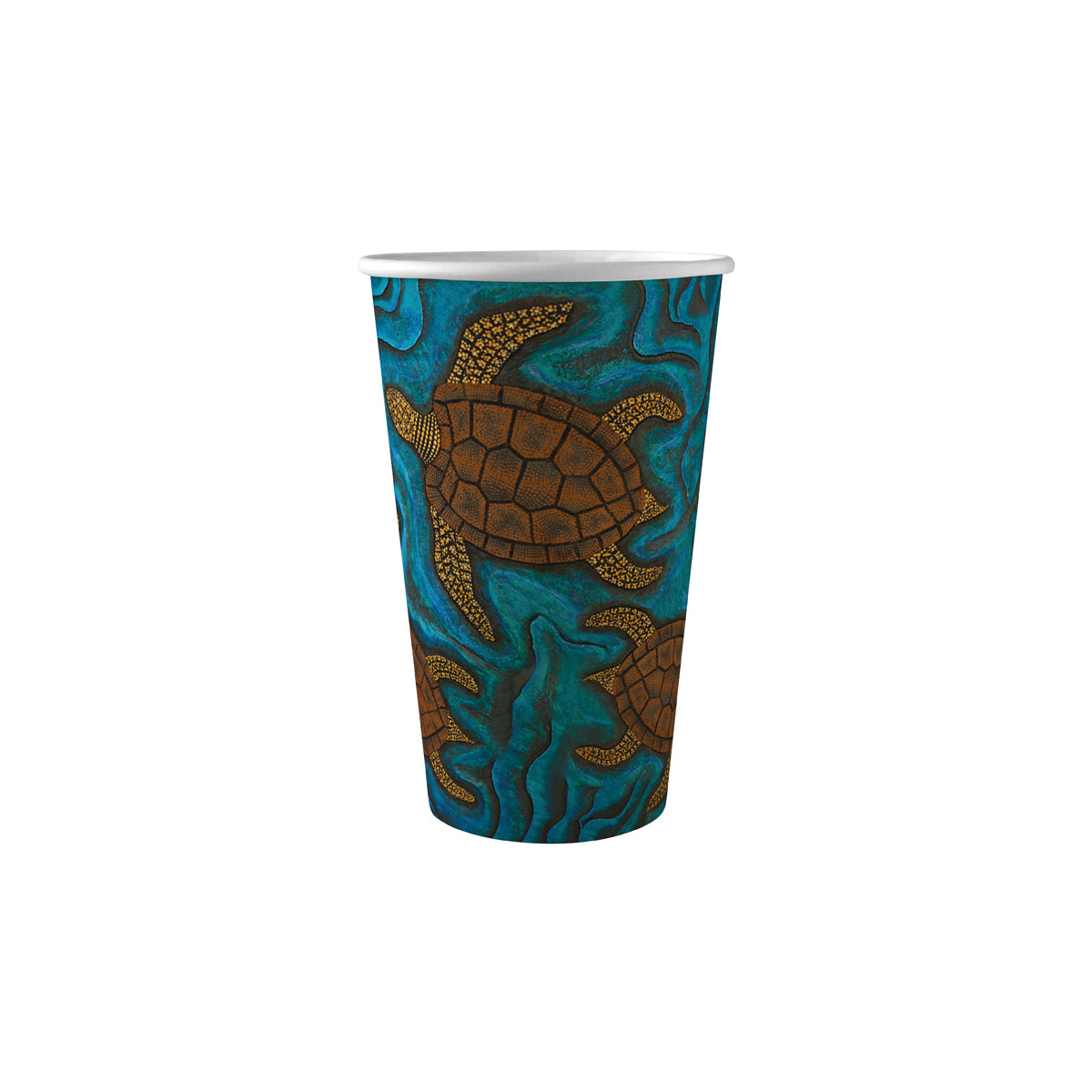 BP.BC-16-CCAB BioPak Single Wall Indigenous Art BioCup (90mm) 510ml / 16oz Globe Importers Adelaide Hospitality Supplies