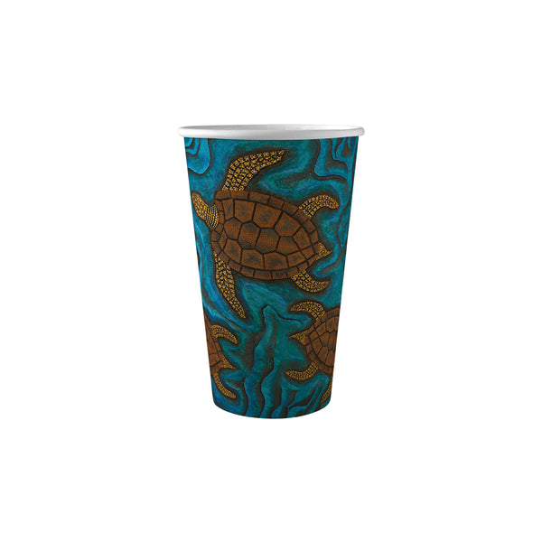 BP.BC-16-CCAB BioPak Single Wall Indigenous Art BioCup (90mm) 510ml / 16oz Globe Importers Adelaide Hospitality Supplies