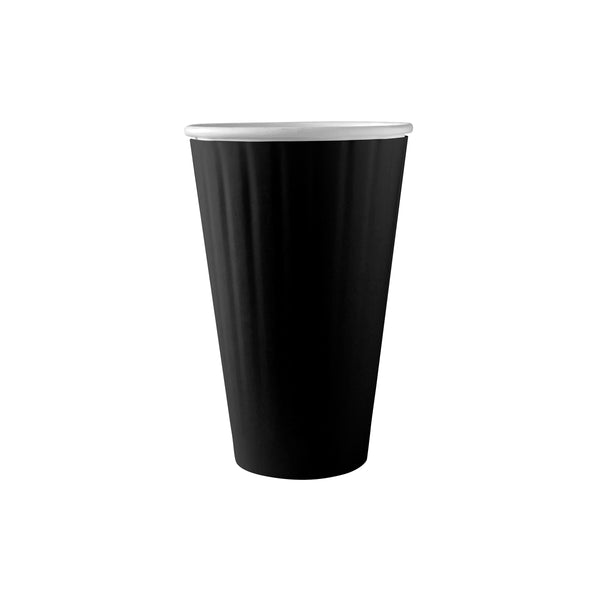BP.BC-16DWB BioPak Double Wall Black BioCup (90mm) 460ml / 16oz Globe Importers Adelaide Hospitality Supplies