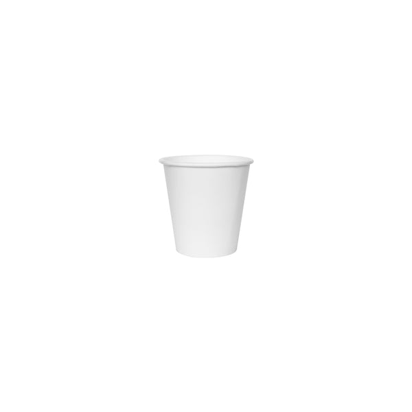 BP.BC-4W-SA BioPak Single Wall White BioCup (63mm) 120ml / 4oz Globe Importers Adelaide Hospitality Supplies