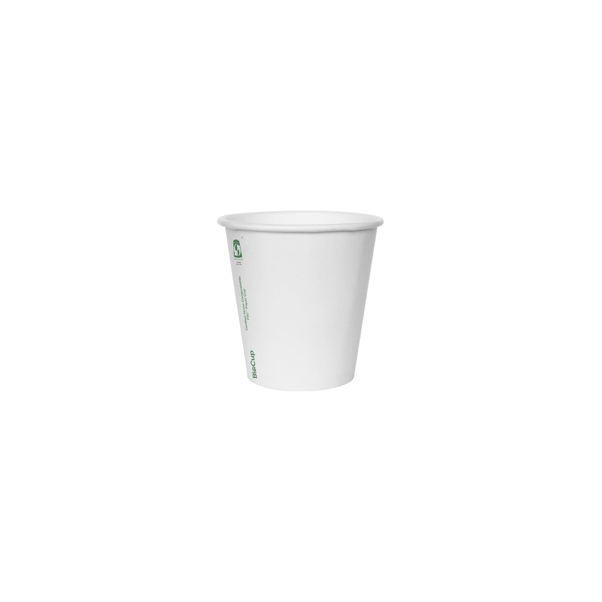 BP.BC-6W-SA BioPak Single Wall White BioCup (80mm) 230ml / 6oz Globe Importers Adelaide Hospitality Supplies