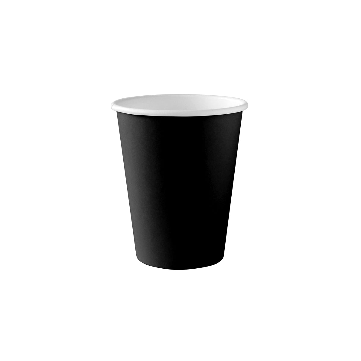 BP.BC-8B BioPak Single Wall Black BioCup (80mm) 280ml / 8oz Globe Importers Adelaide Hospitality Supplies