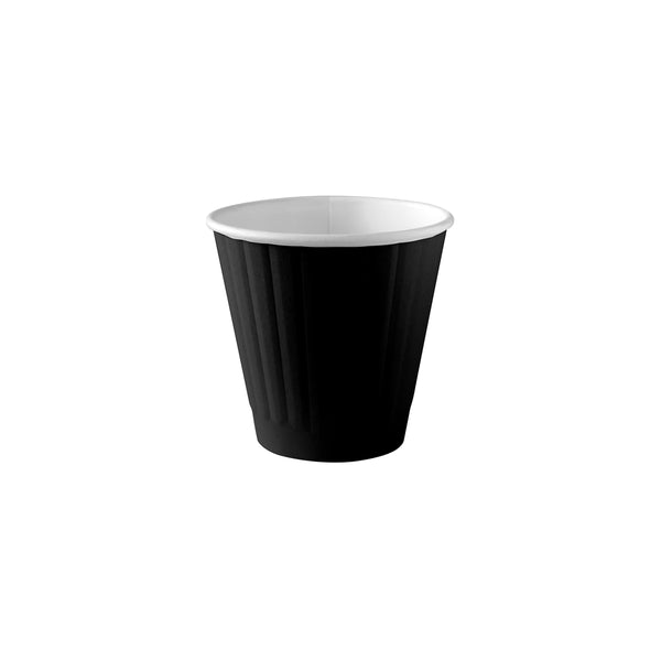 BP.BC-8DWB-90 BioPak Double Wall Black BioCup (90mm) 295ml / 8oz Globe Importers Adelaide Hospitality Supplies