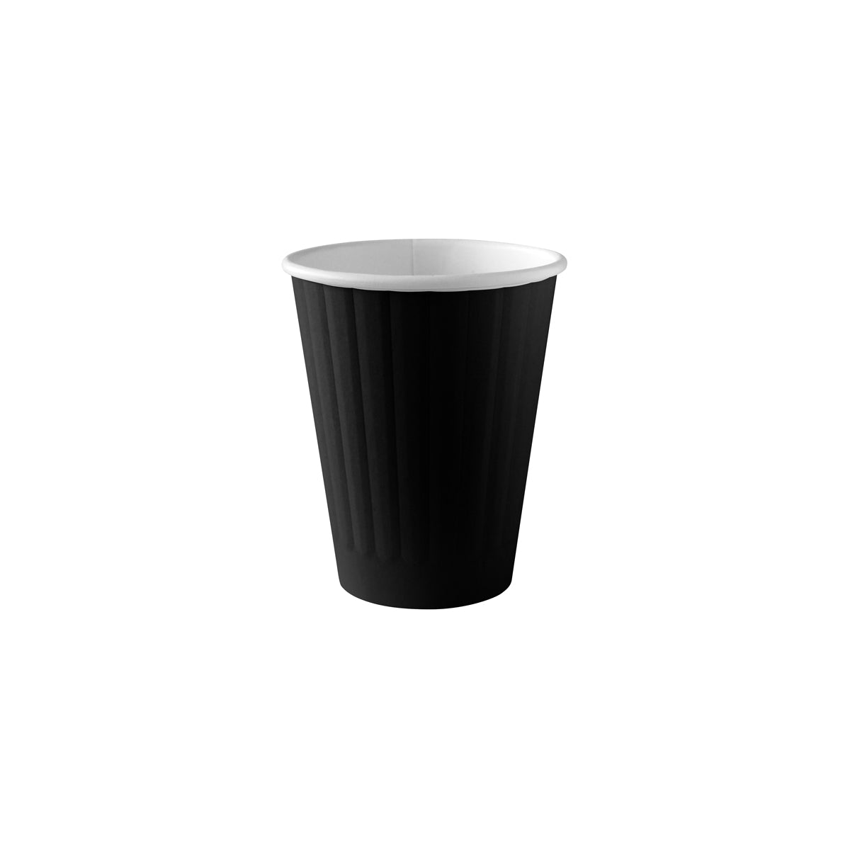 BP.BC-8DWB BioPak Double Wall Black BioCup (80mm) 255ml / 8oz Globe Importers Adelaide Hospitality Supplies