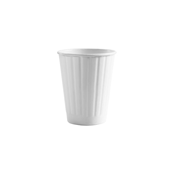 BP.BC-8DWW-SA BioPak Double Wall White BioCup (80mm) 255ml / 8oz Globe Importers Adelaide Hospitality Supplies