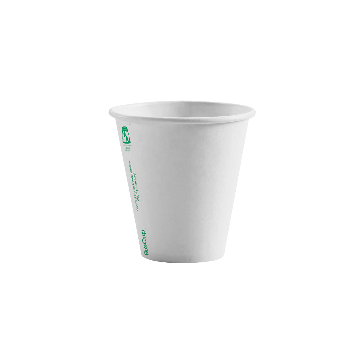 BP.BC-8W(90)-SA BioPak Single Wall White BioCup (90mm) 280ml / 8oz Globe Importers Adelaide Hospitality Supplies