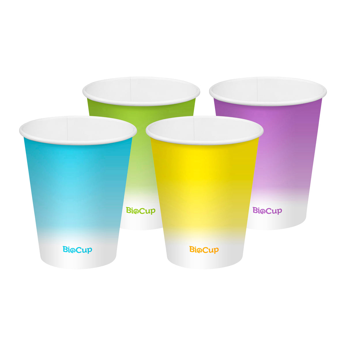 BP.BCC-12-C BioPak Cold Paper Coloured BioCup (90mm) 390ml / 12oz Globe Importers Adelaide Hospitality Supplies