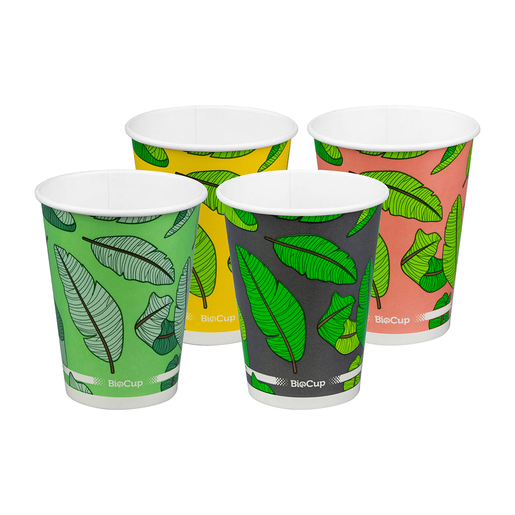 Cold Paper Leaf Design Cups