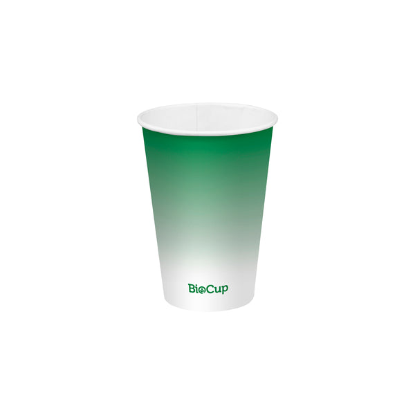 BP.BCC-14-G BioPak Cold Paper Green BioCup (90mm) 420ml / 14oz Globe Importers Adelaide Hospitality Supplies