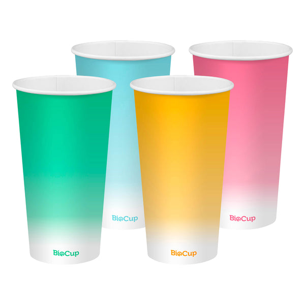 BP.BCC-20-C BioPak Cold Paper Coloured BioCup (90mm) 600ml / 20oz Globe Importers Adelaide Hospitality Supplies