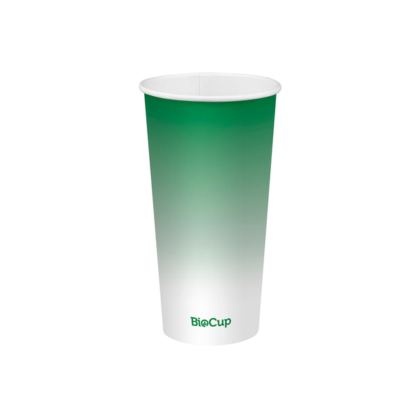 BP.BCC-20-G BioPak Cold Paper Green BioCup (90mm) 600ml / 20oz Globe Importers Adelaide Hospitality Supplies