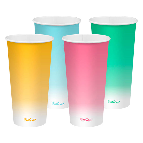 BP.BCC-22-C BioPak Cold Paper Coloured BioCup (90mm) 650ml / 22oz Globe Importers Adelaide Hospitality Supplies