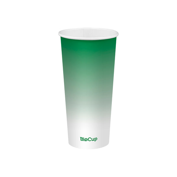 BP.BCC-22-G BioPak Cold Paper Green BioCup (90mm) 650ml / 22oz Globe Importers Adelaide Hospitality Supplies
