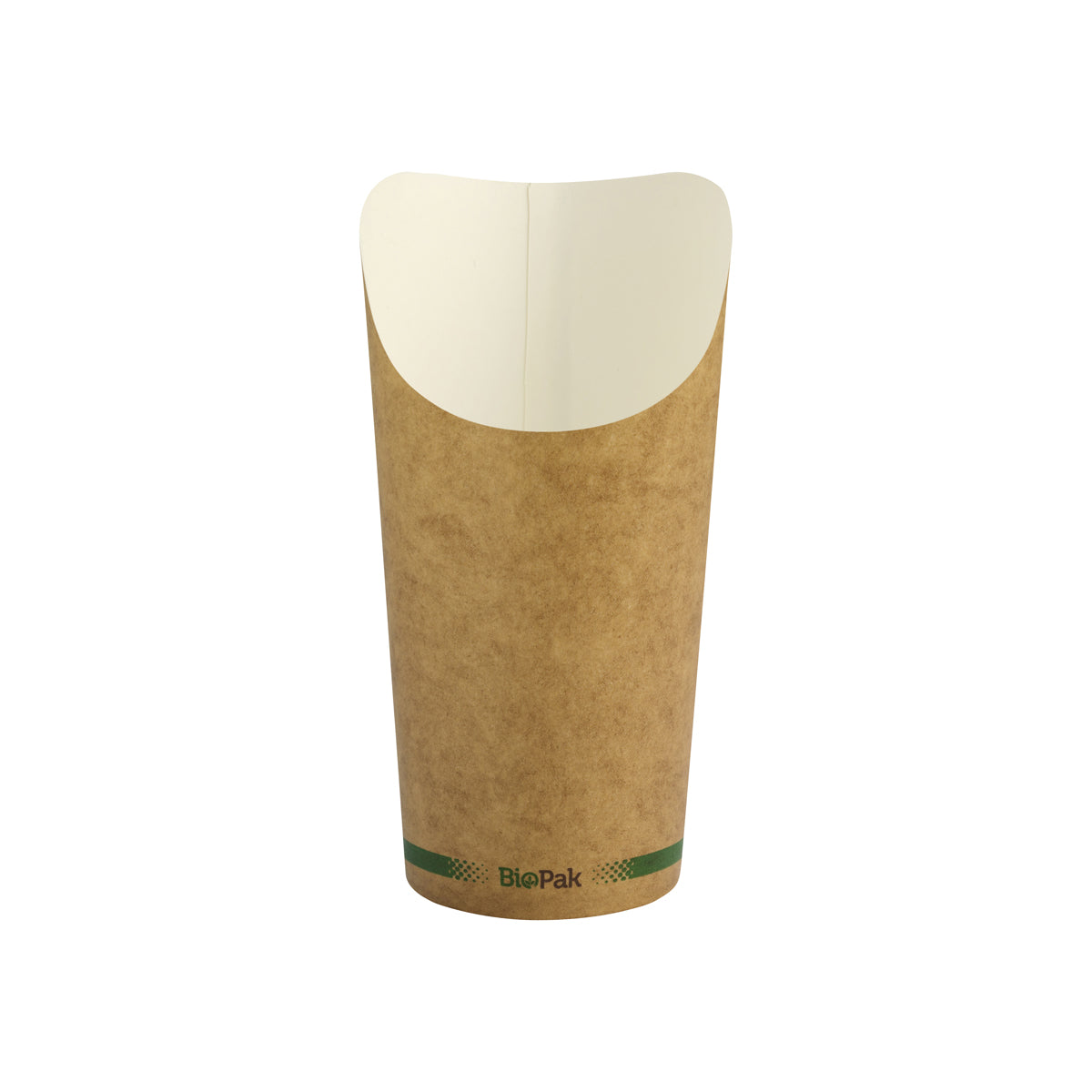 BP.BCH-32 BioPak FSC™ Paper Chip Cup Large Printed Kraft Look 32oz Globe Importers Adelaide Hospitality Supplies