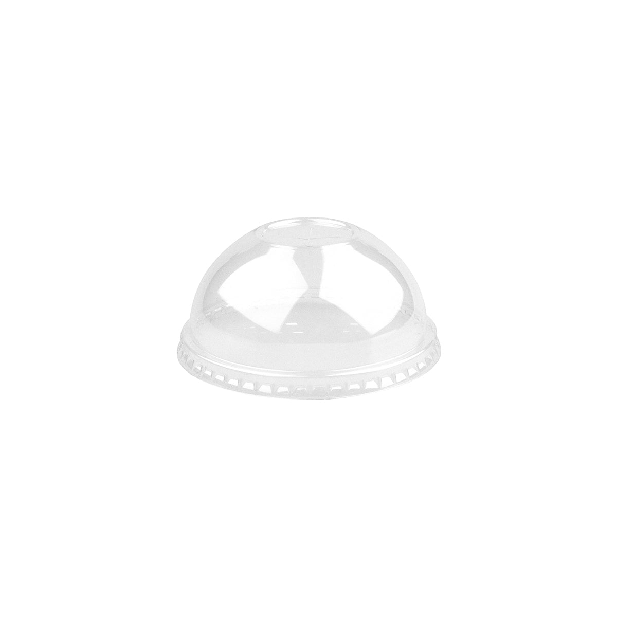 BP.BCL-105C-PET-D BioPak Clear PET Large Dome Lid with X-Slot 105mm Globe Importers Adelaide Hospitality Supplies