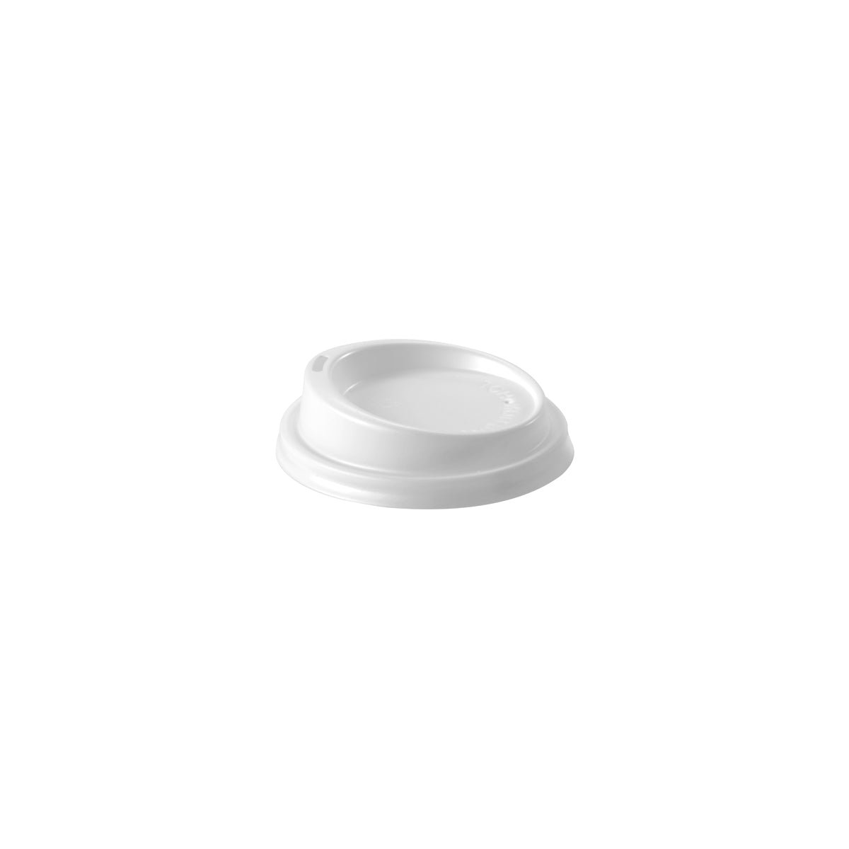 BP.BCL-12.16.20W BioPak 90mm BioCup White PS - Non Compostable Lid Globe Importers Adelaide Hospitality Supplies
