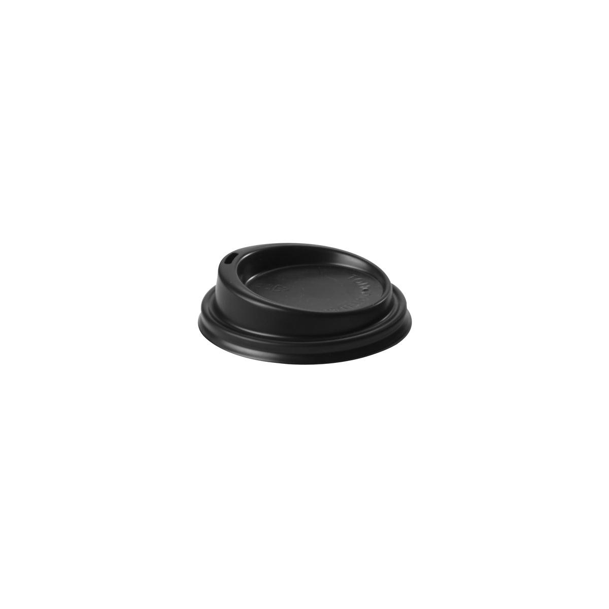 BP.BCL-8B BioPak 80mm BioCup Black PS - Non Compostable Lid Globe Importers Adelaide Hospitality Supplies