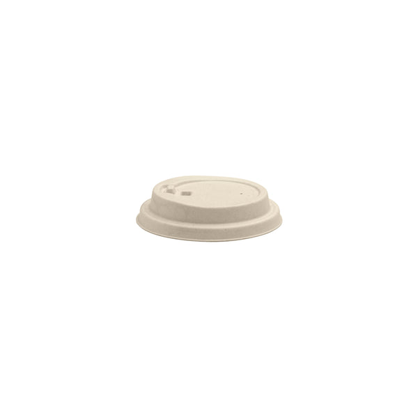 BP.BCL-8PULP-R-N BioPak 80mm BioCup Natural Reclosable BioCane Lid Globe Importers Adelaide Hospitality Supplies