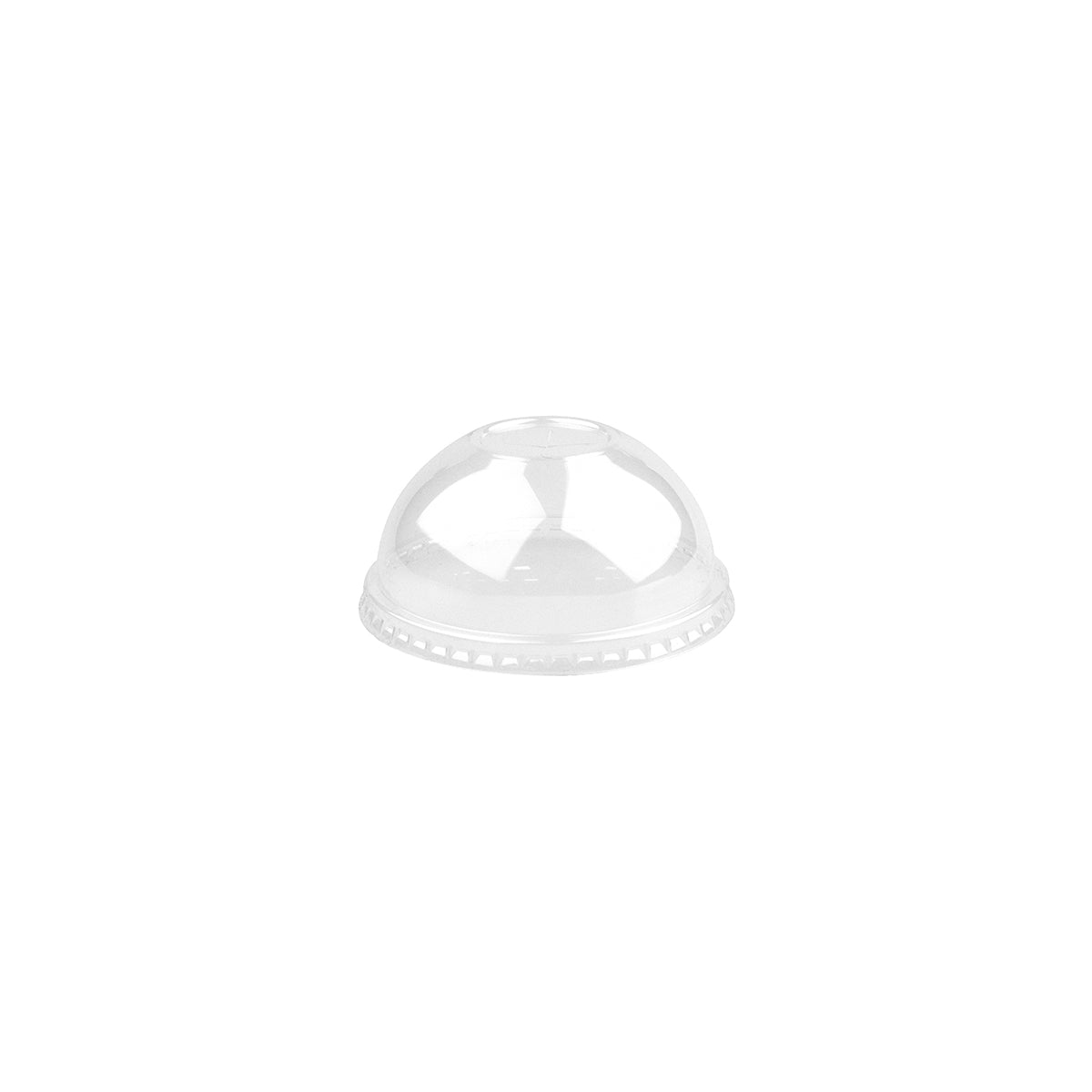 BP.BCL-90C-PET(D) BioPak Clear PET Large Dome Lid with X-Slot 90mm Globe Importers Adelaide Hospitality Supplies