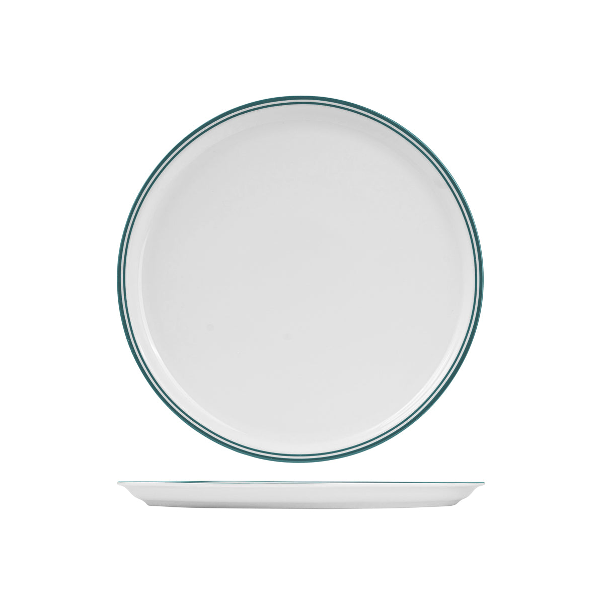 72.BPP32.GN RAK Porcelain Nano Cru Green Round Pizza Plate 310mm Globe Importers Adelaide Hospitality Supplies