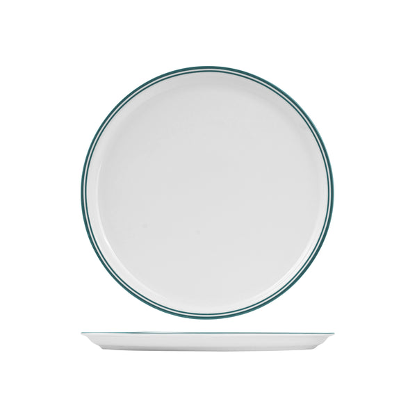 72.BPP32.GN RAK Porcelain Nano Cru Green Round Pizza Plate 310mm Globe Importers Adelaide Hospitality Supplies