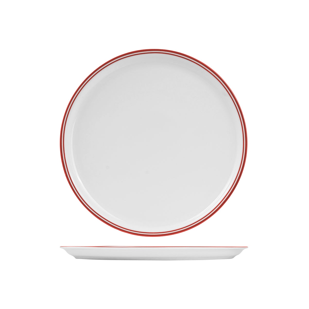 72.BPP32.R RAK Porcelain Nano Cru Red Round Pizza Plate 310mm Globe Importers Adelaide Hospitality Supplies