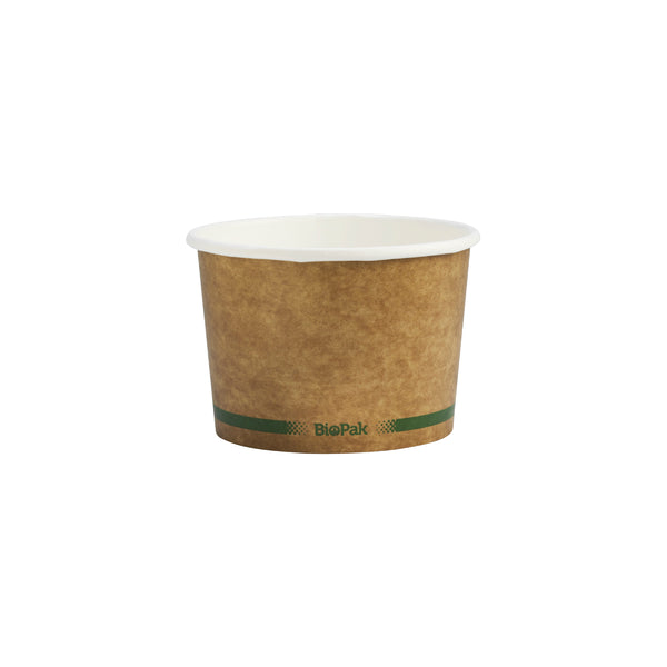 BP.BSCK-16-GS BioPak FSC™ Paper BioBowl Printed Kraft Look 550ml / 16oz Globe Importers Adelaide Hospitality Supplies