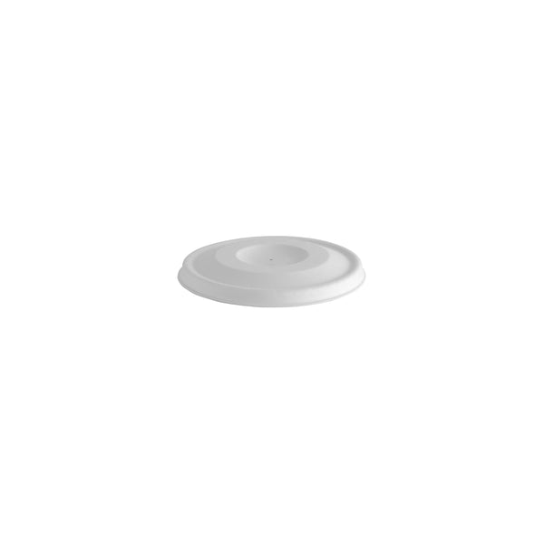 BP.BSCL-8-PULP-W BioPak BioCane BioBowl Lid White Plant Fibre 94mm Globe Importers Adelaide Hospitality Supplies