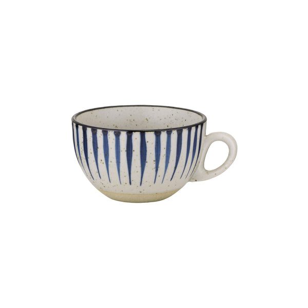 70.BW20045 Brew Pottery Blue Flame Latte Cup 280ml Globe Importers Adelaide Hospitality Supplies